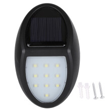 Luci solari impermeabili per esterni, gradini, giardino, parete a LED con pannello solare ad alta efficienza, accensione e spegnimento automatici,