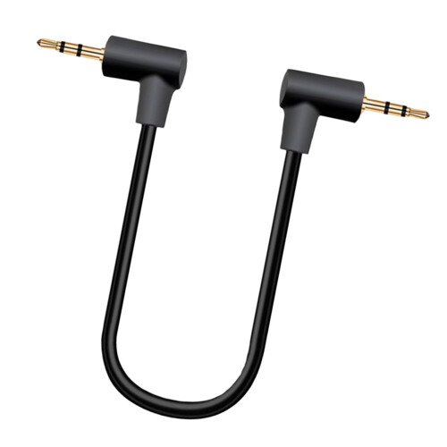 Câble auxiliaire portable en forme de L, câble audio de 2,5-20cm