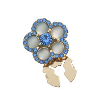 Detailed Florals Animal Styles Metal Cufflinks Addition To-blue