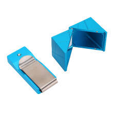 Kreidehalter für Poolcue 6063-Aluminium blauer Rückenclip