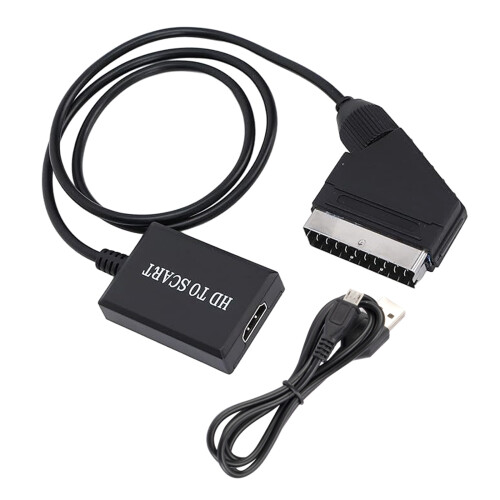 Adaptateur convertisseur péritel vers HDMI pour vidéo et audio