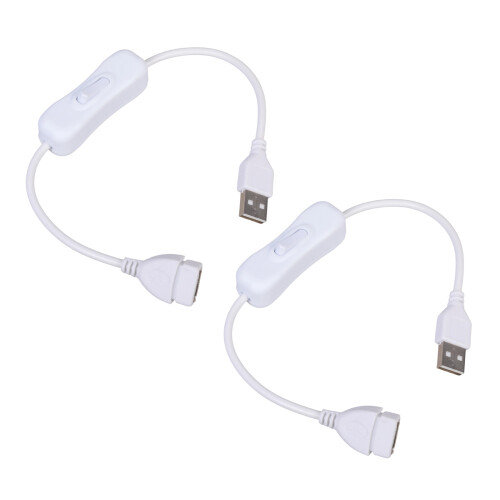 USB-Umschaltkabel mit Stromsteuerung, Umschalter,-Weiß