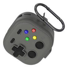 Retro Gamepad Pattern Protective Case For Buds4/Buds-Gray A