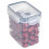 Clear Plastic Airtight Storage Jars with Lids 5 Sizes 3