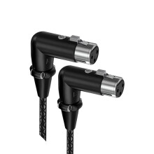 Lightweight 3Pin Female to Female Microphone-3m double elbow