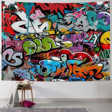 Gobelin z graffiti hipisowskim 60x40 cali
