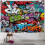 Hippie Graffiti Gobelin 60x40 tommer 1