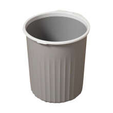 Poubelle ronde en plastique avec anneau de pression
