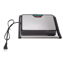 Macchina per sandwich gourmet, piastra per panini con riscaldamento su entrambi i lati e appiattimento a 180 gradi per hamburger, bistecche,