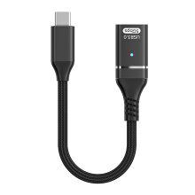 Universele USB C OTG-adapter met aluminium behuizing-Zwart