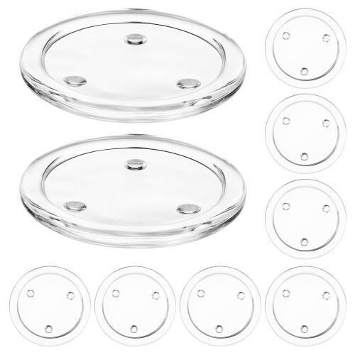 Glasljusstakar, set med 10
