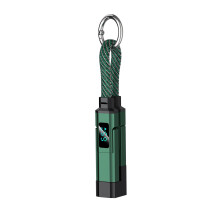 Zinc Alloy Digital Display Keychain Data Cable 48V5A Fast-Green