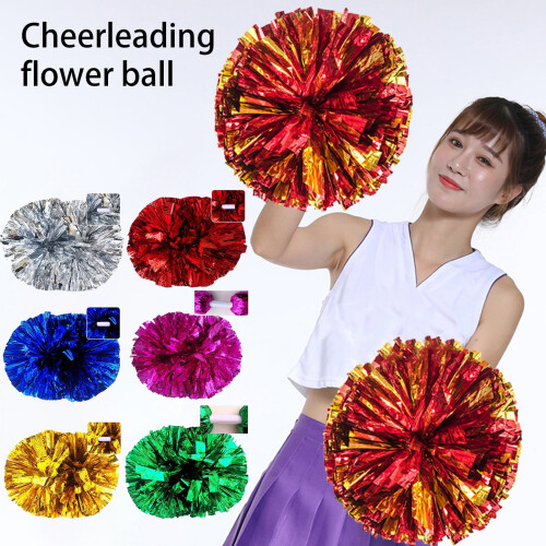 Pompones de animadora con forma de flor, 35 cm, PET