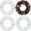 Gröna trådblomringramar, 25 cm, 3-pack 1