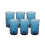 6 verres à whisky bleu océan de 35 cl 2