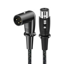 Lightweight 3Pin Male to Female Microphone-5m elbow to female