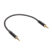 TRRS 2,5 mm audio-verlengkabel met nylon versterking 2,5 mm