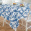 SOVCFOE Blommig polyesterduk 150 x 300 cm 2