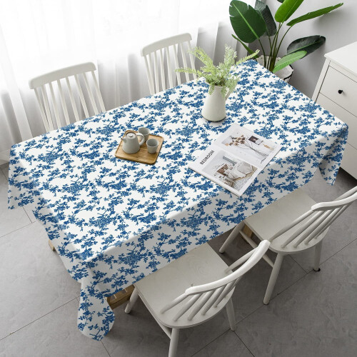 SOVCFOE Blommig polyesterduk 150 x 300 cm 2