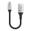 Flexibele Nylon USB 3.0 Type C OTG-kabel 5V3A Snel-zilver 1