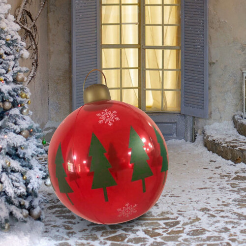 Opblaasbare kerstbal van PVC, 60 cm