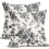 Fodere per cuscini floreali nere 45x45 cm in cotone e lino 1
