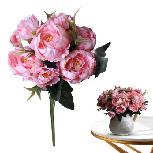 Bouquet Peony agus Hydrangea Saorga