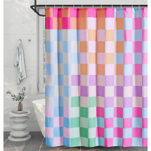 Roserosa rutete dusjforheng 72x72 tommer