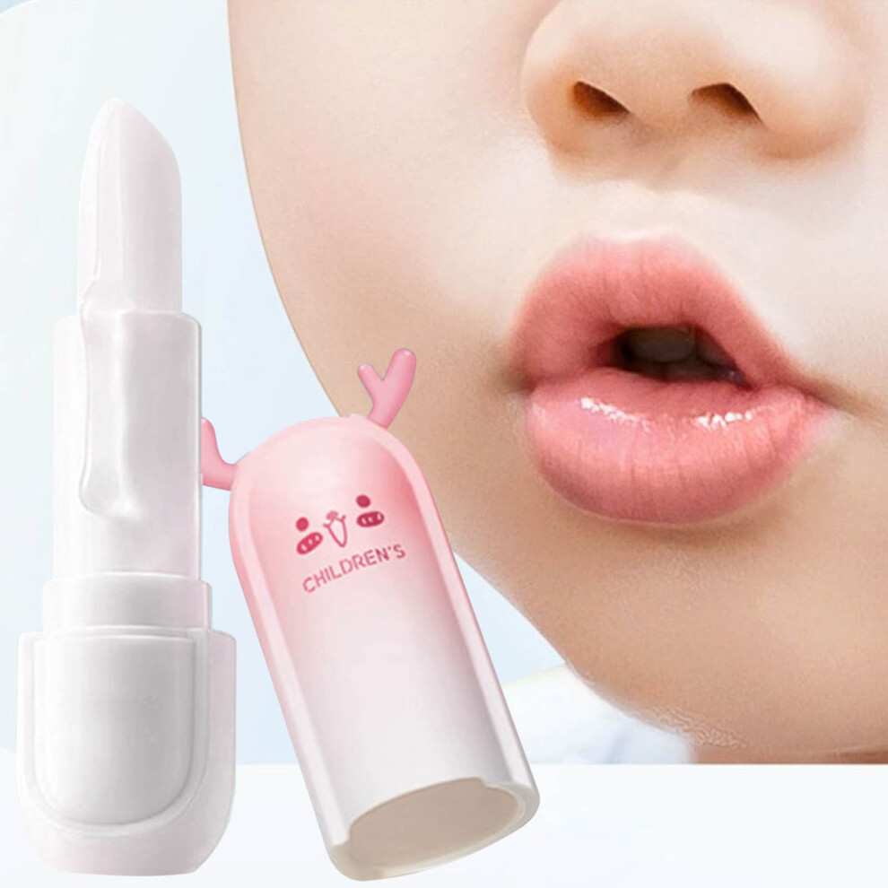 Pink (Pink) Lip Balm Flavored Lip Balm Hydrating Moisturizer Lip Products Special For Kids 3.5G