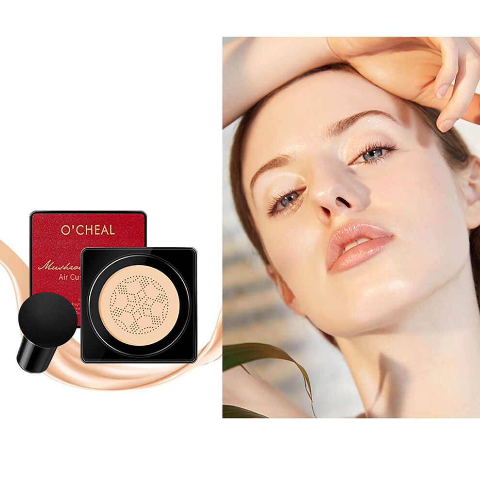 (Multicolor) Mushroom- Air- Cushion CC- Cream Set Concealer Isolating Liquid Foundation Moisturizing Beauty Cream