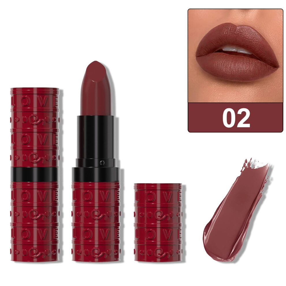 (B) 3-color Moisturizing And Glossy Lipstick 3.5g