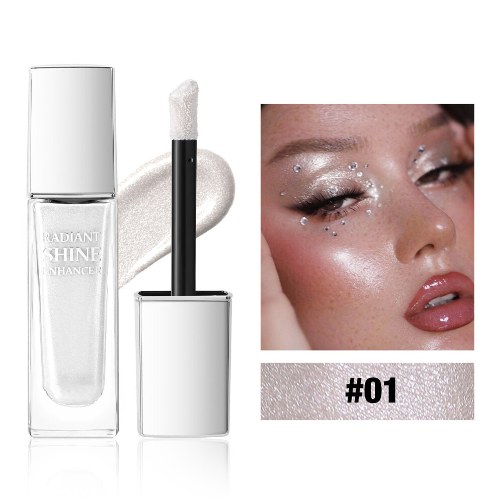 (A) Shine Liquid Highlighter-6 Colors Multifunctional Body And Face Glitter Long-Lasting  Enhancer For Eyes Cheeks And Collarbone 14ml