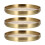 Brass Cup Coasters Set of 3 1