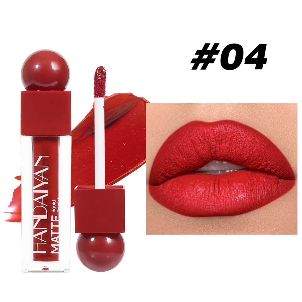 (D) Matte Lip Gloss Lipstick Does Not Stick To The Cup And Does Not Fade Lip Gloss