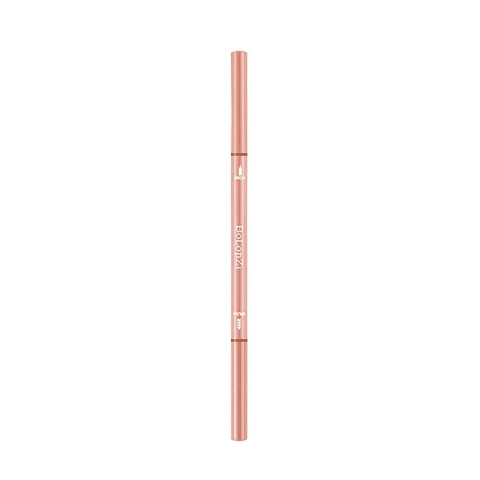 (D) BOLONZI Extremely Thin Double-headed Eyebrow Pencil, Small Triangular, Thin, And Sweat-proof 5ml