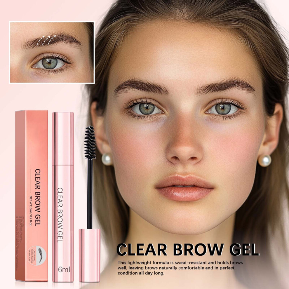 (as show) And Clear Eyebrow Gel  Gentle And Non Irritating Lightweight And  To Apply Waterproof And Sweatproof  6ml
