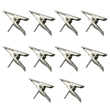 Pinces crocodiles métalliques pratiques, idéales pour le soudage DIY, légères et polyvalentes, avec une surface lisse pour une utilisation