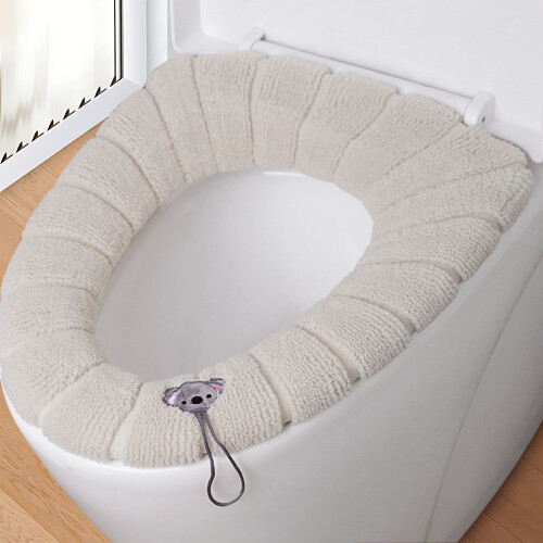 Universeller gestrickter WC-Sitzbezug – Verdickt