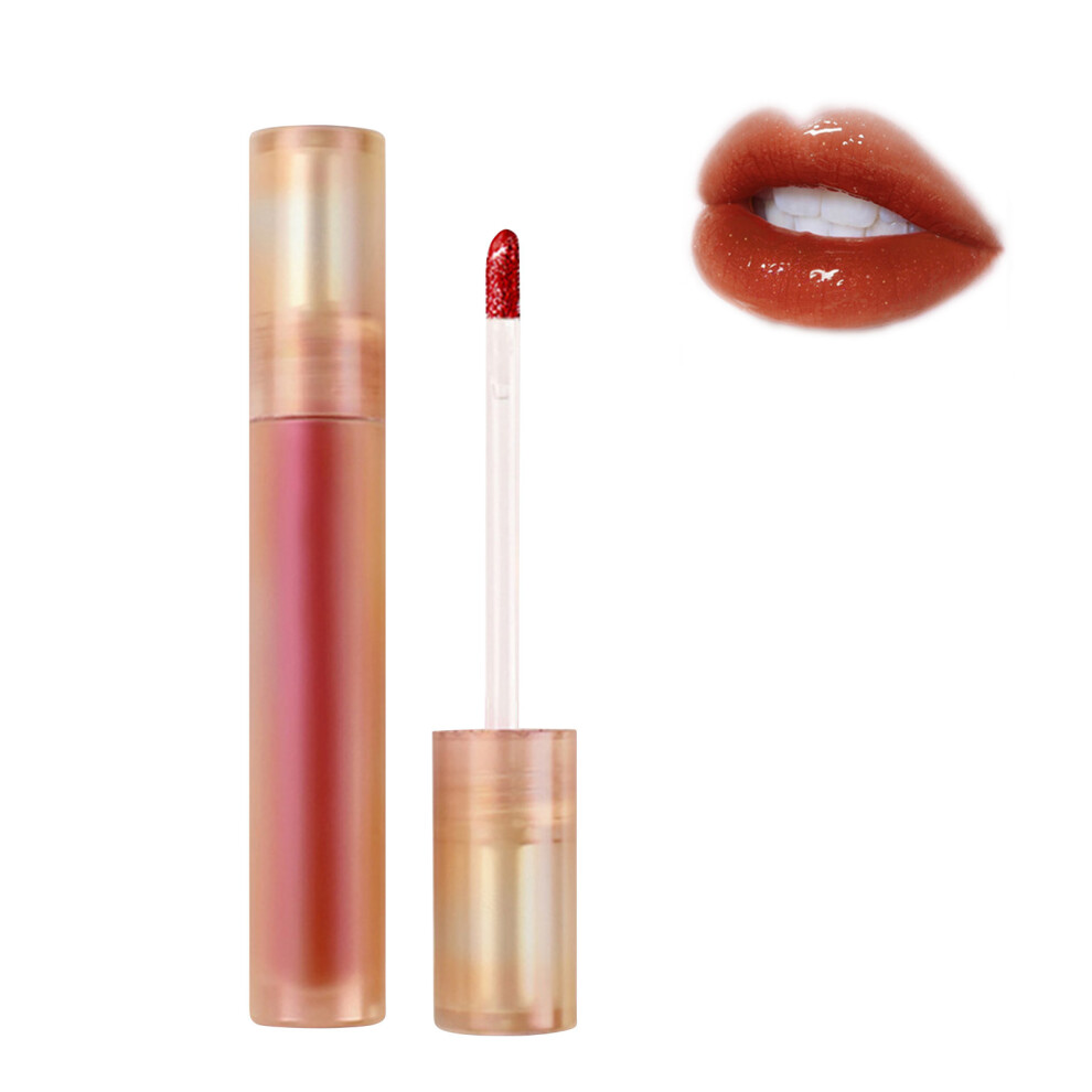 (C) Mirror Effect Water Gloss Lip Glaze Waterproofs Liquid Lipstick Matte Transfer-Proof Lip Tint Lasting Super Stay Lip Stain.8ml