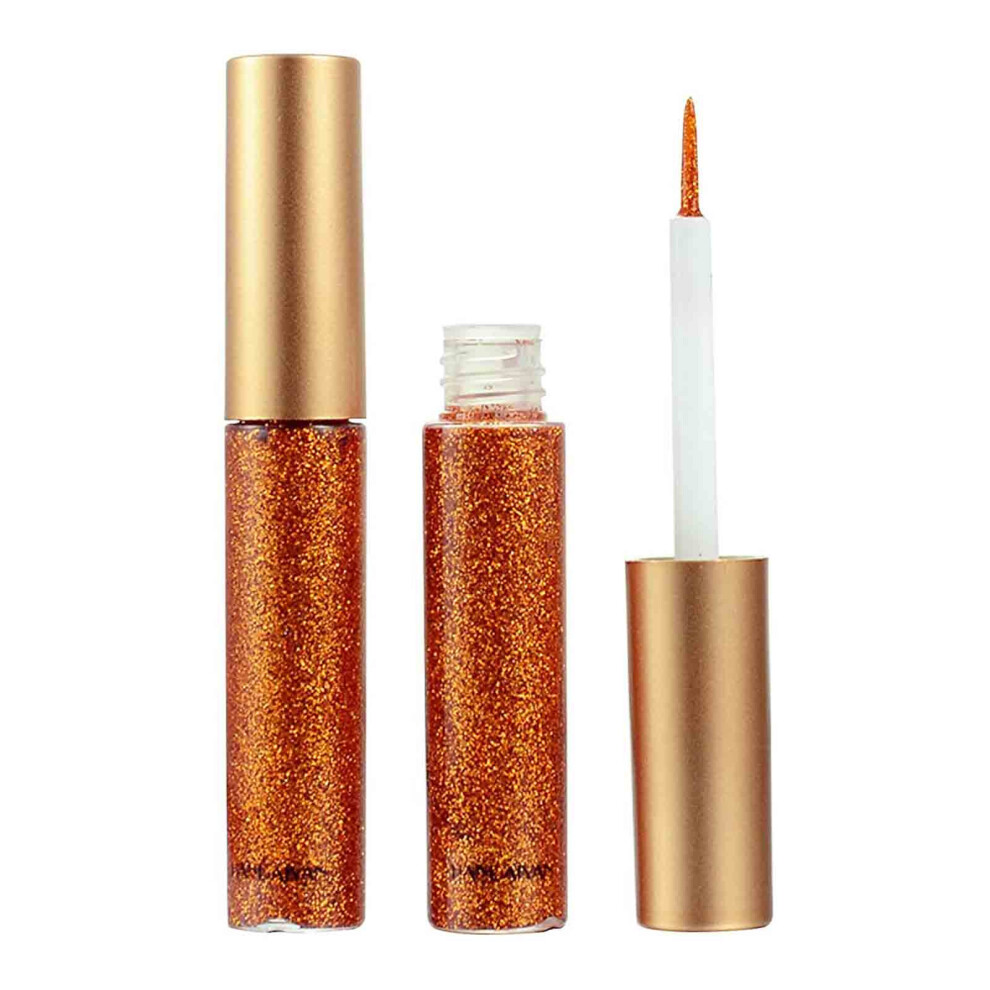 Orange (Orange) 1 Pcs Liquid Eyeliner Set Glitter Liquid Eyeliner Colorful Eyeliners Eyeshadow Makeup 5Ml