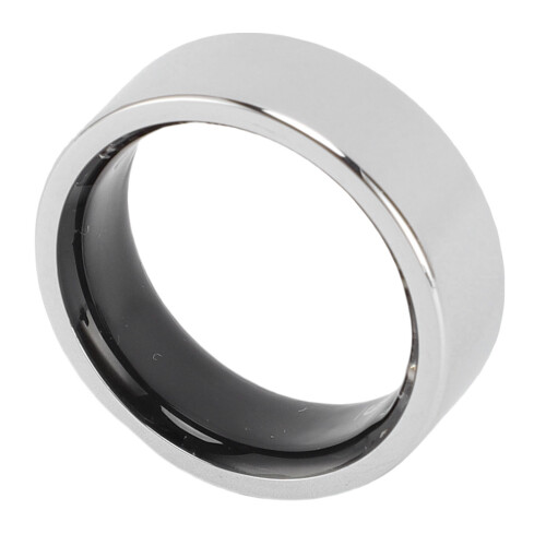 Smart Ring Modell 8, Silber Größe 8, 18mAh IP68 BT5.1