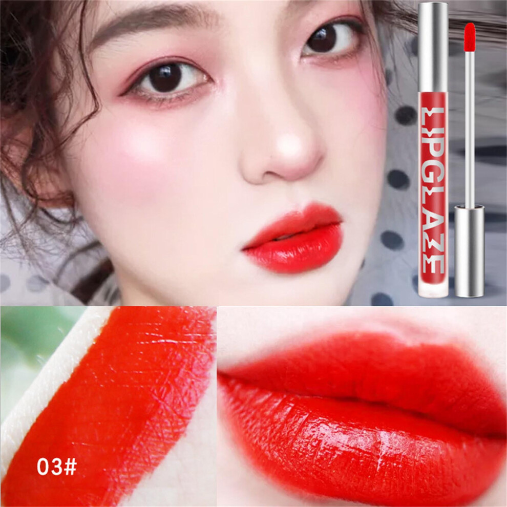 (Multicolor) Velvet Matte Lip Glaze Powder Lipstick 3.5ml In Six Colors
