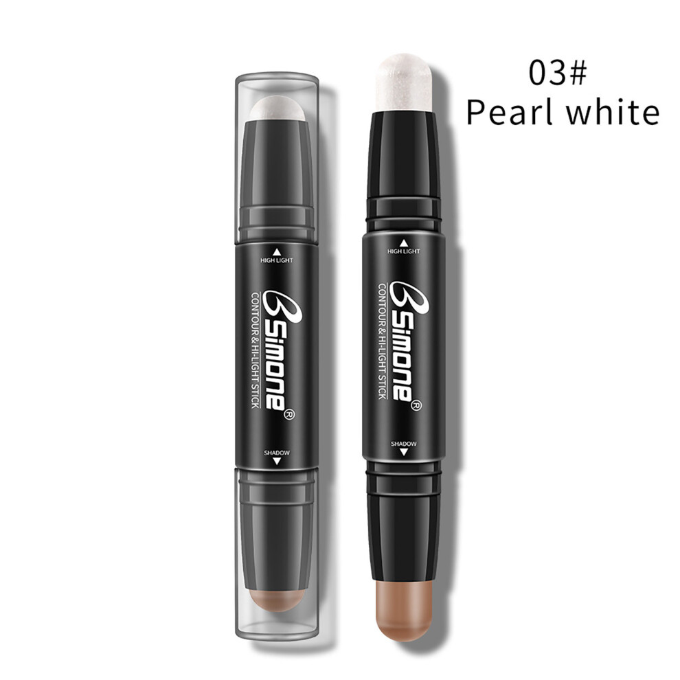 (Multicolor) Double-headed Highlighter Concealer Pen Nose Shadow Highlighter And Modify Spots Highlighter
