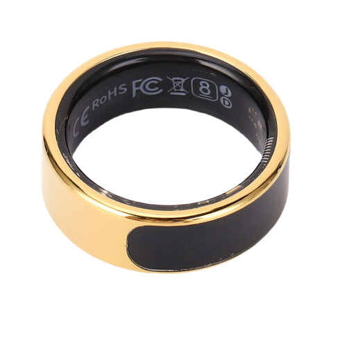Smart Ring 20 mAh Größe 9 Gold IP68 Touch-Display
