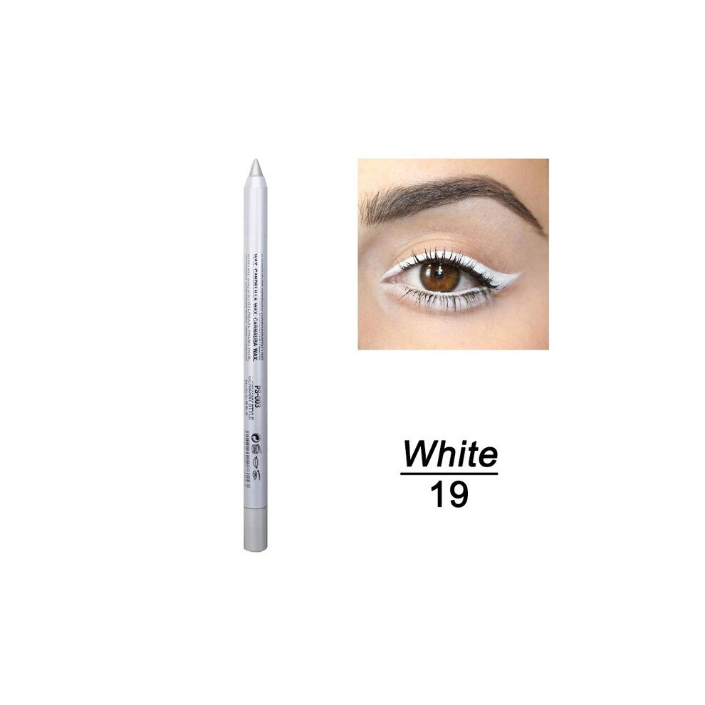 (BLACK) Eyeliner Colorful Neon Eyeliner Pencil Pigmented Smudgeproof Long Lasting Gel Eye Liner Christmas Makeup Women Girl