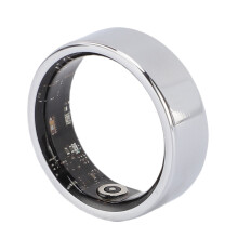 Smart Ring 18mAh Ti-Stahl Größe 6 Silber IP68 GPS