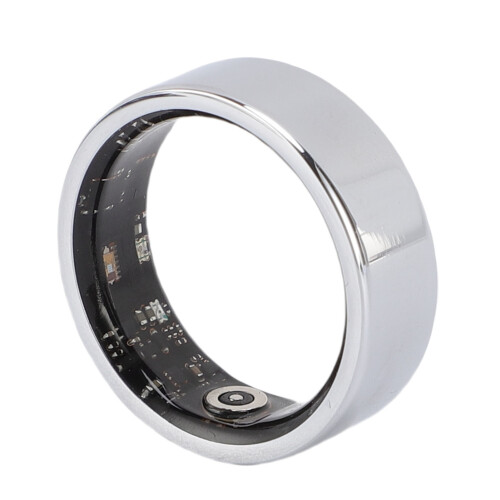 Smart Ring 18mAh Ti-Stahl Größe 6 Silber IP68 GPS