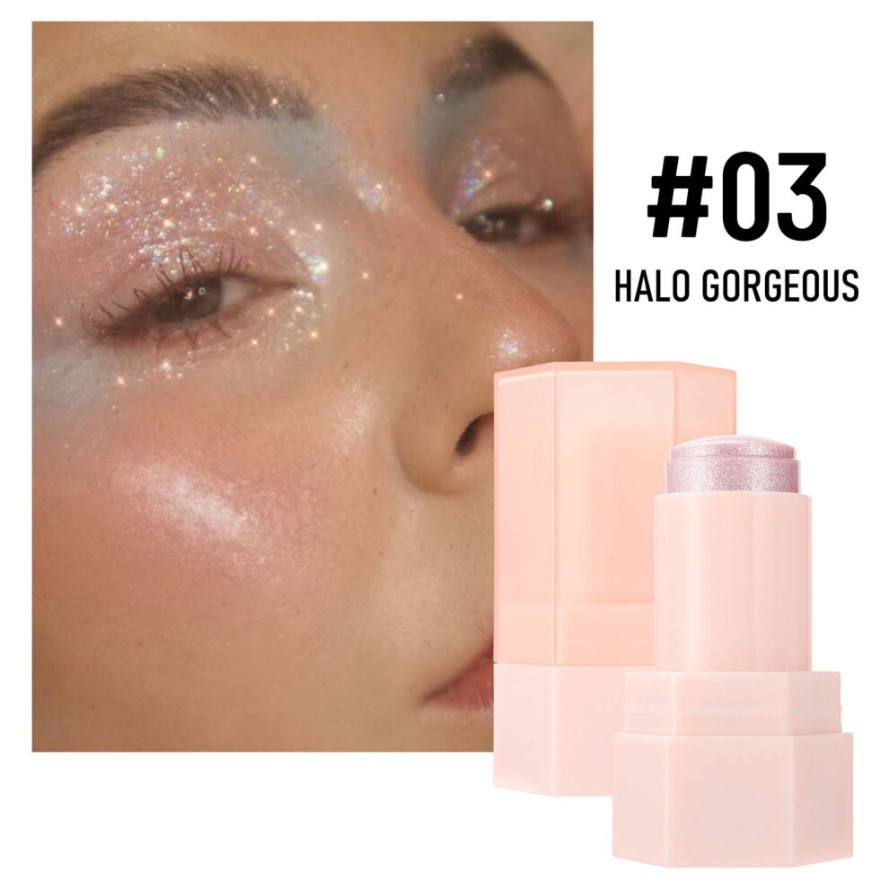 (C) 6-color Shimmering Jelly Highlight Stick Enhances Body Radiances 9g