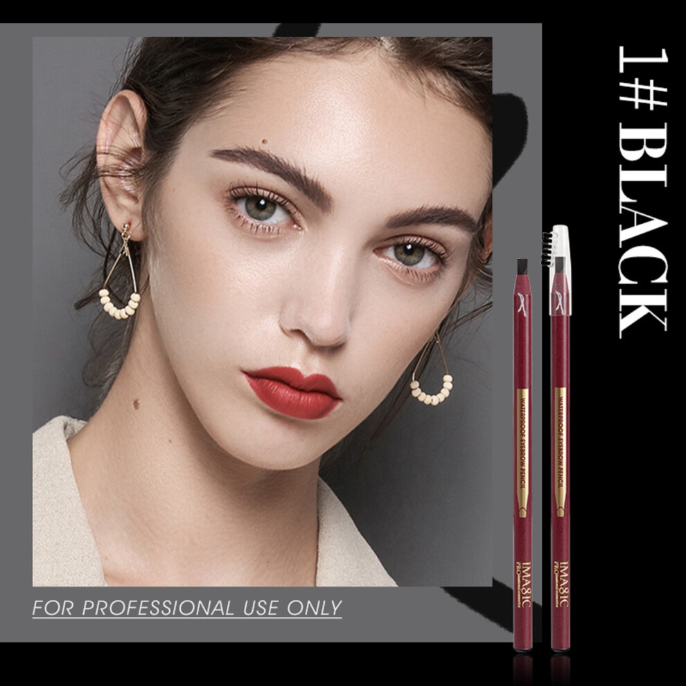 Black (Black) Draw Line Eyebrow Pencil And Lasting Eyebrow Pencil For Makeup Artist