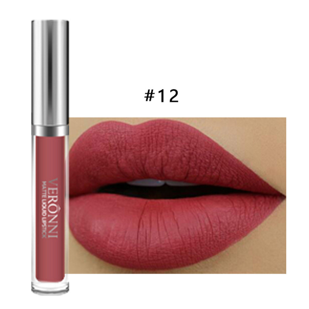 (Multicolor) Color Matte Matte Non-stick Cup Liquid Lipstick That Is Easy To Fade 10ML